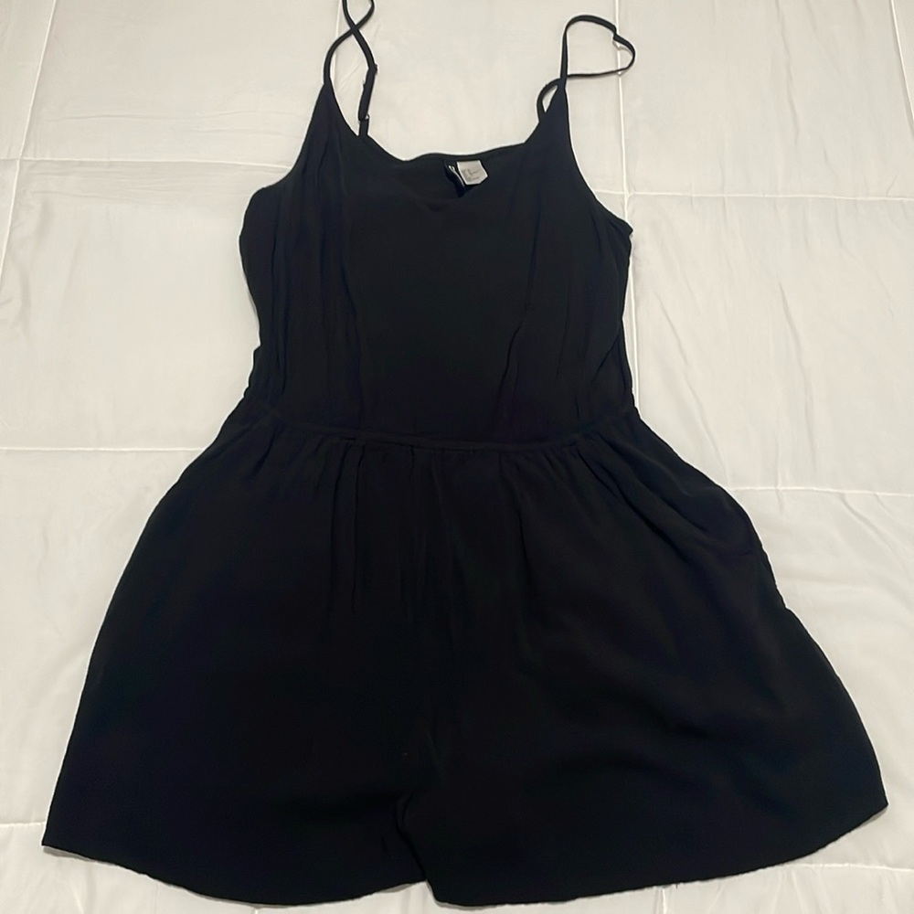 Women’s black romper shorts